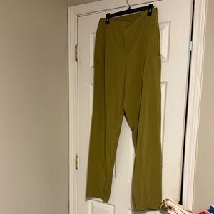 Athleta Mustard Yellow Trousers